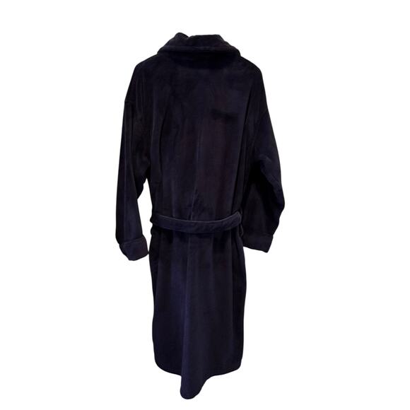 Polo Ralph Lauren Plush Fleece Robe – Navy One Size WinterEssentials HolidayGift - Picture 6 of 8